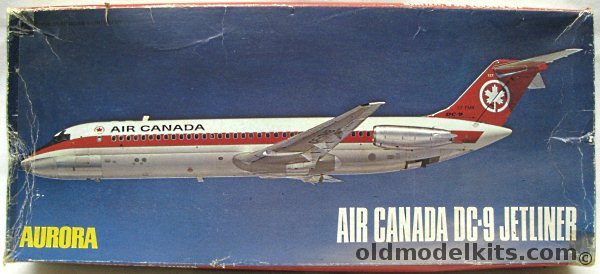 Aurora 1/72 McDonnell Douglas DC-9 Series 10 - Air Canada, 356 plastic model kit